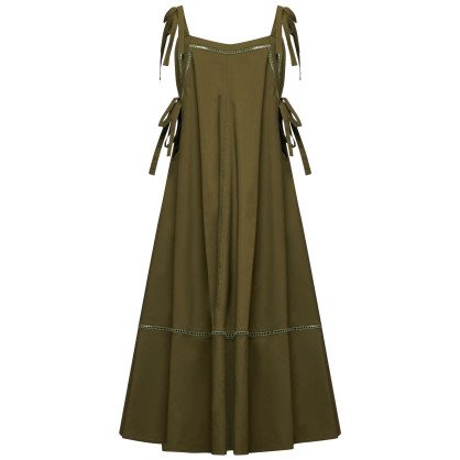 Long dress with embroidered details