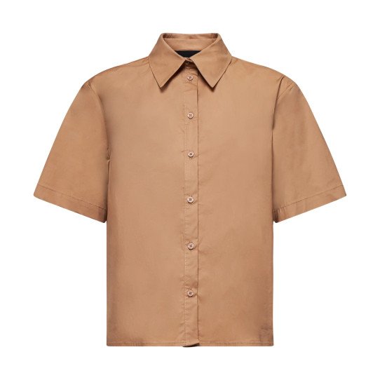 Short -sleeved shirt with a minimal cut