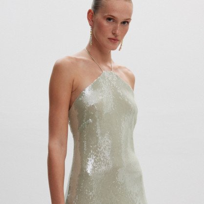 Irina Sequin Mini Dress Mint