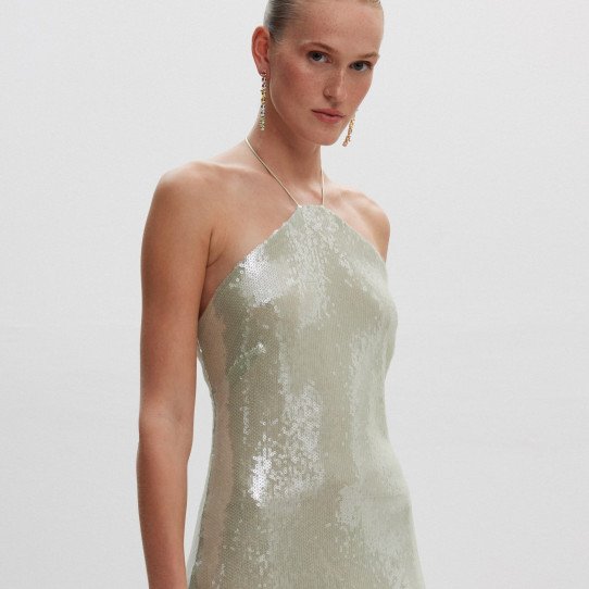Irina Sequin Mini Dress Mint