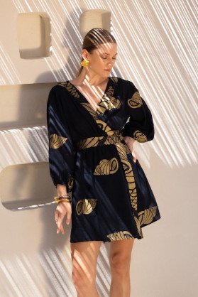 Dress with gold details