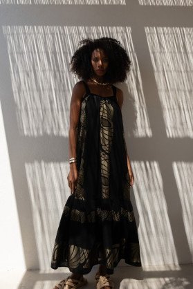 Dress with gold details