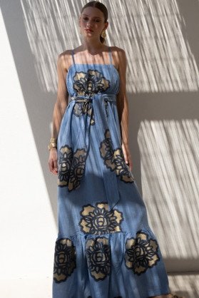 Dress with gold details