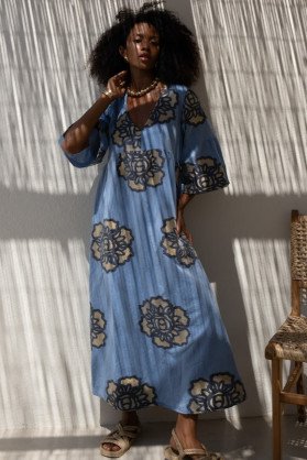 Dress with gold details