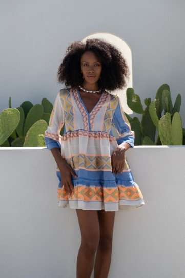 Dress with gold details