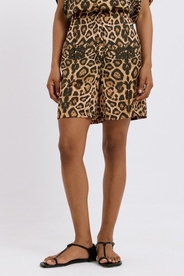 Maia Leopard Print Shorts
