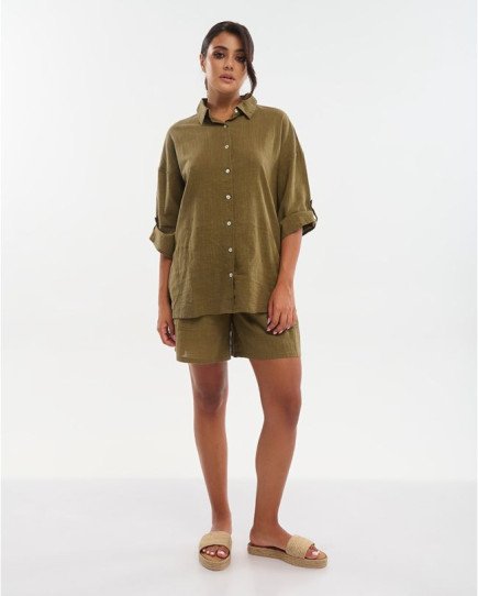 SHIRT IN CHAKI COLOR