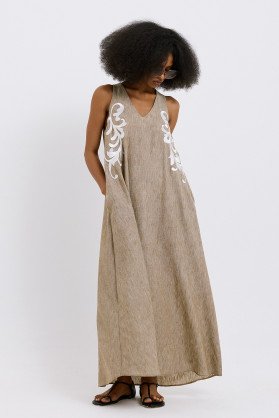 SOLD OUT-Calma Linen Dress