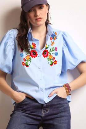 FRIDA SHIRT (light blue)