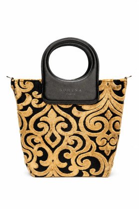 CASSANDRA MEDIUM STATEMENT TOP-HANDLE BAG
