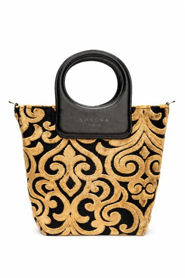 CASSANDRA MEDIUM STATEMENT TOP-HANDLE BAG