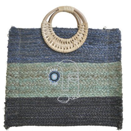 Jude ?ag in Blue brown color with wooden handles